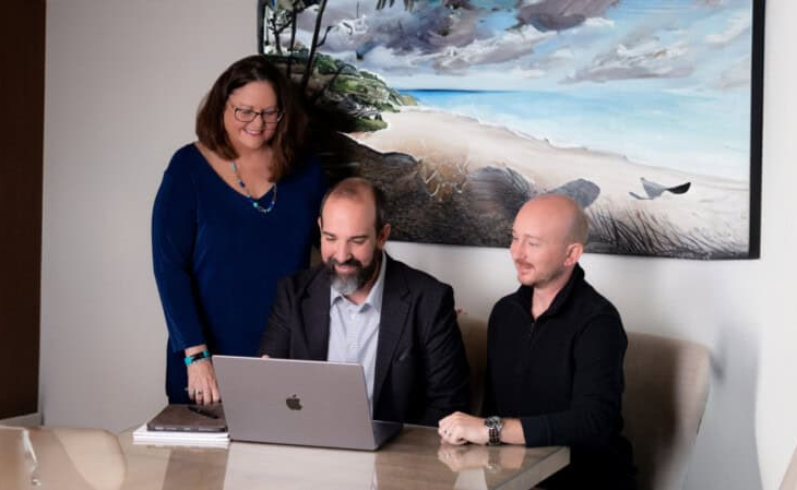 MasterBrand Studio team collaborating on a website design project